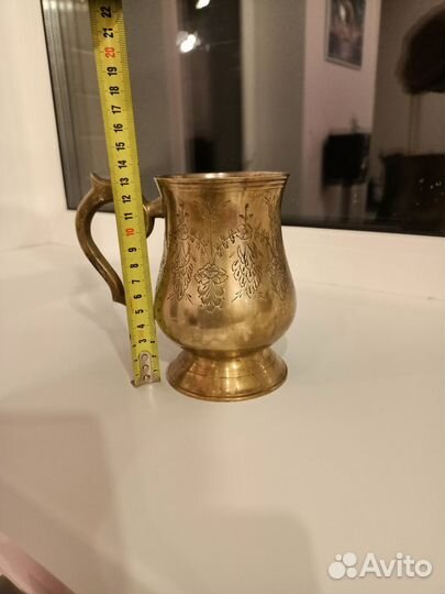 Кружка латунь