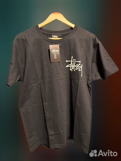 Черная Футболка stussy