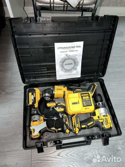 Набор DeWalt 3в1(ушм+Шуруповерт+Гайковерт)