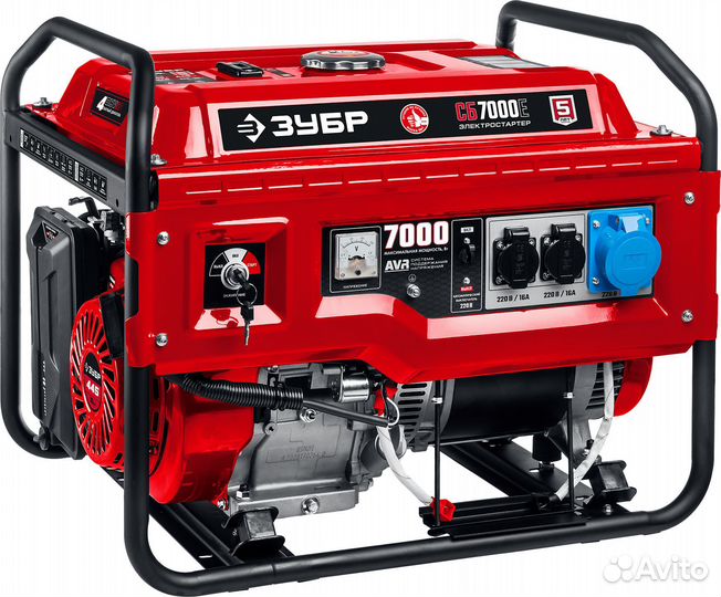 Генератор бензиновый зубр сб-7000Е серия «мастер»
