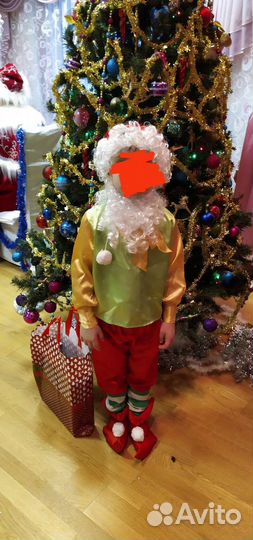 Костюм петрушки детский