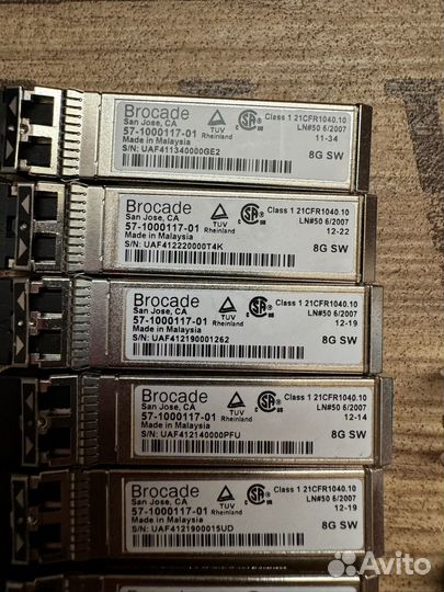 SFP модули и оптические кабели IBM