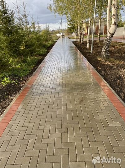 Укладка брусчатки