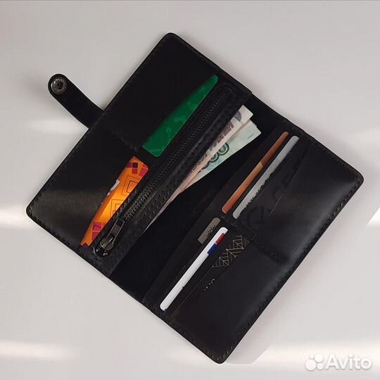Мужское кожаное портмоне, кошелек мужской