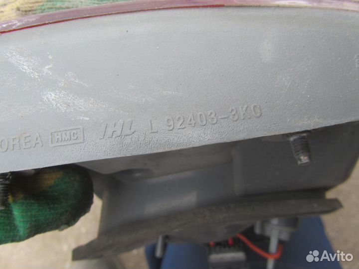 Фонарь задний внутренний левый Hyundai Sonata NF