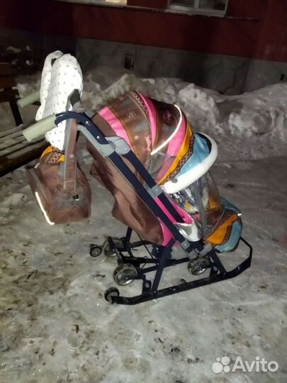 Сани коляска ника7/3