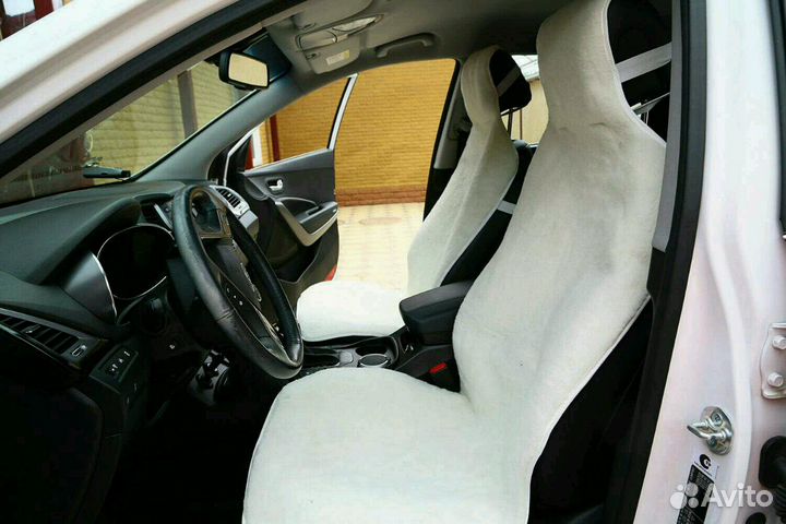 Меховая накидка на авто премиум подкладка