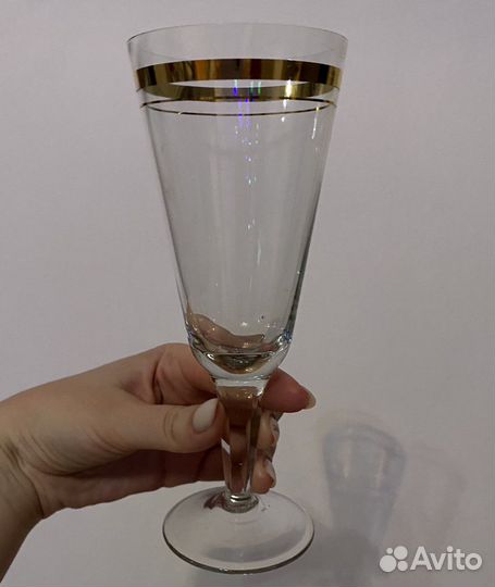 Фужеры бокалы хрусталь СССР 8шт