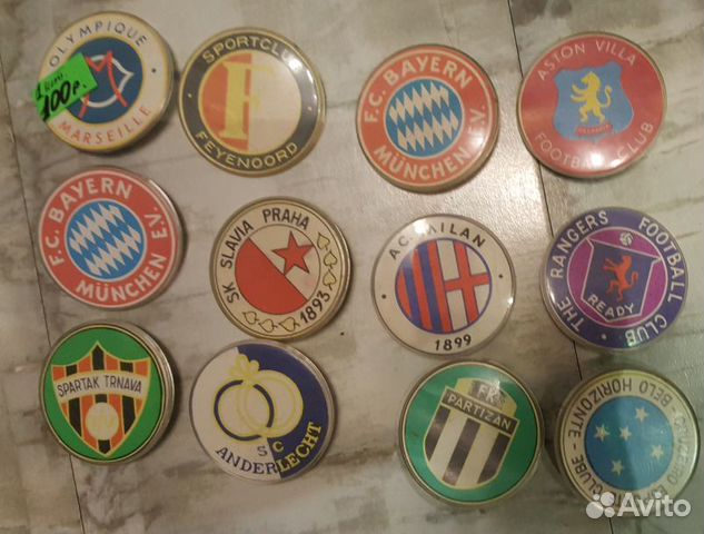 Знаки футбол эмблемы клубов цена за 1 шт
