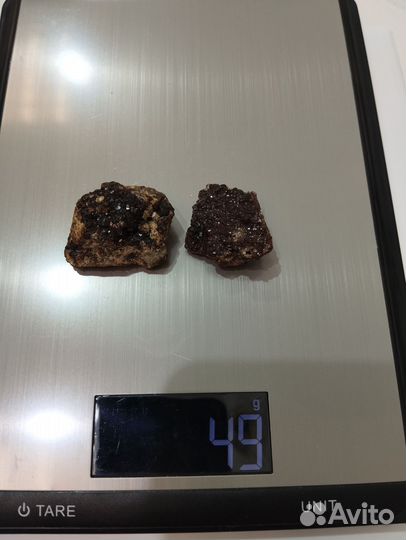 Гранат в породе камень минерал 2 шт. лот