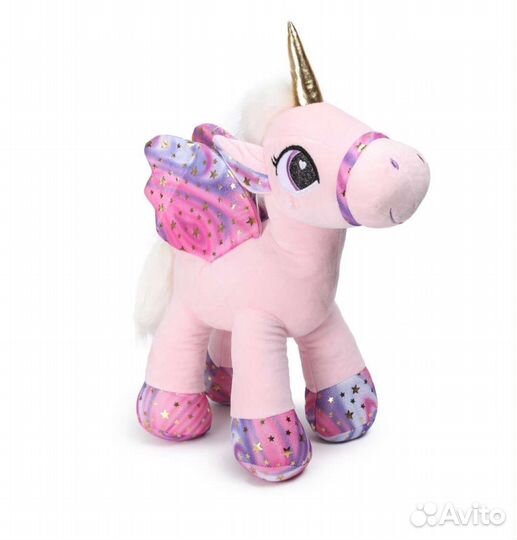 Игрушка мягкая Laffi Единорог с крыльями Розовый