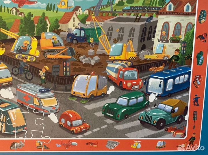 Паззл в картонном чемоданчике