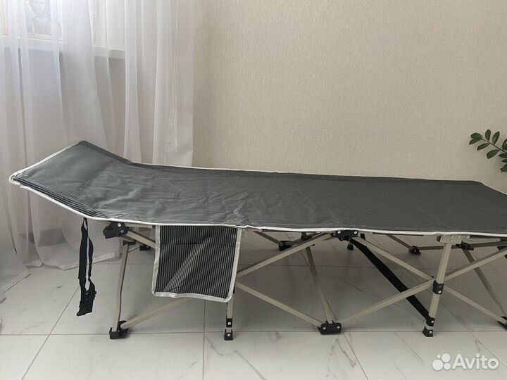 Раскладушка туристическая усиленная