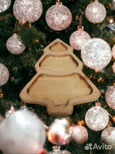Менажница Ёлочка деревянная