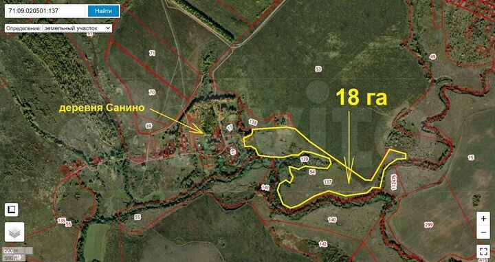 Участок 18 га (СНТ, ДНП)