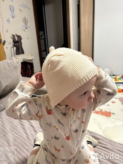 Шапка детская демисезонная 42 44 новая