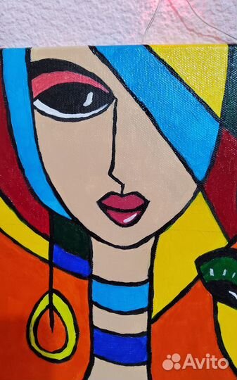 Интерьерная картина Девушки, холст, акрил