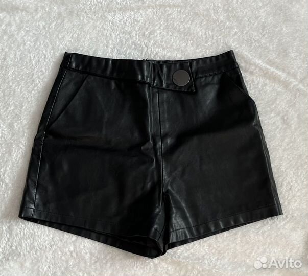 Шорты женские кожаные