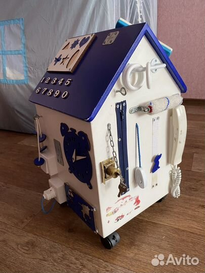 Бизиборд домик со светом большой