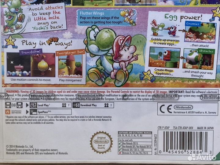Yoshi's New Island (Новый Картридж) Nintendo 3Ds