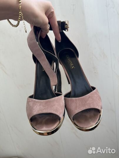 Пудровые туфли 38