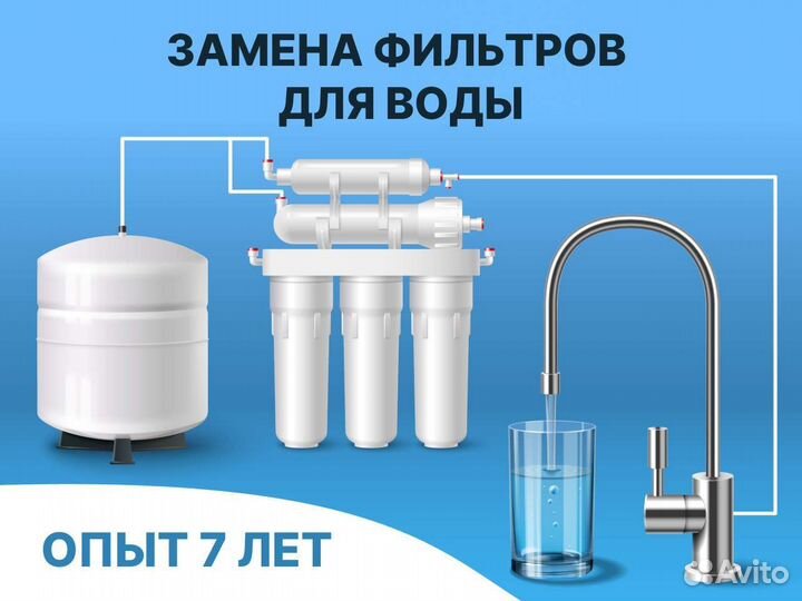 Замена, установка, чистка фильтра для воды