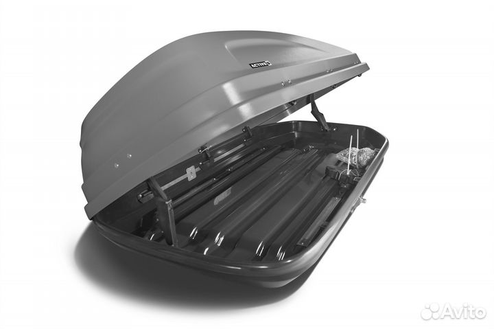 Автобокс на крышу Active S 320л Серый