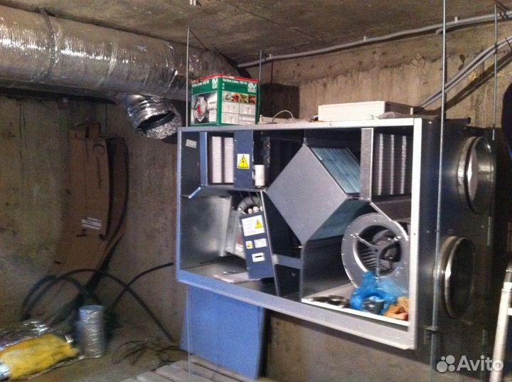 Приточная система вентиляции с установкой