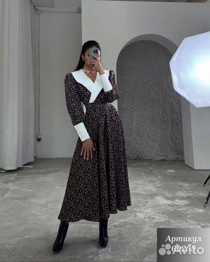 Платье миди новое 44 46