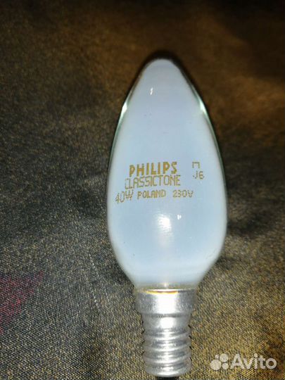 Лампа накаливания E14 60W прозр. и 40W матовая