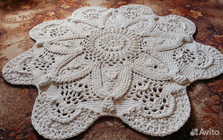 Ковер из хлопкового шнура