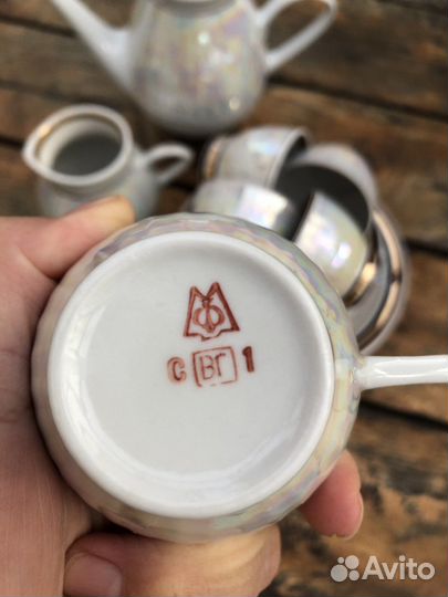 Сервиз кофейный перламутр