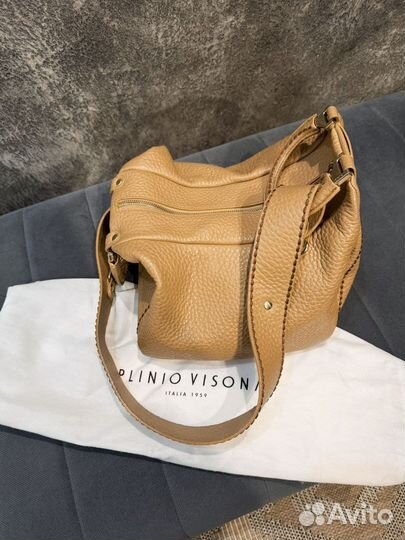 Сумка натуральная кожа Plinio Visona