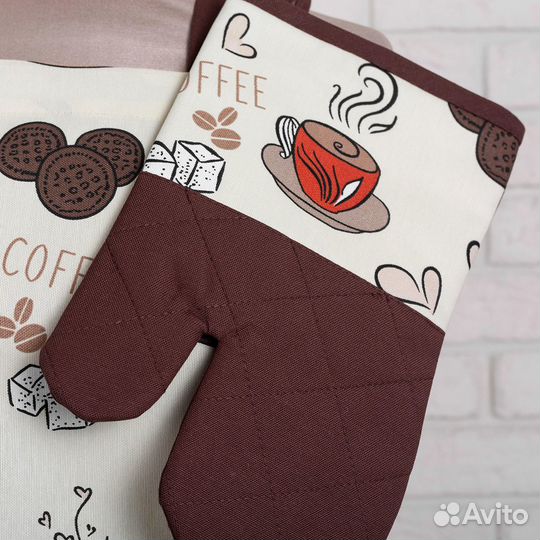 Фартук для кухни с прихваткой 