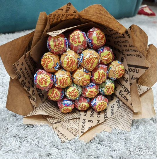 Букет из чупа чупсов Букет из конфет