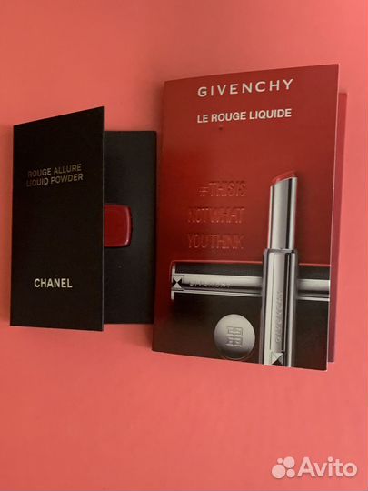 Палетки миниатюр губных помад Chanel&Givenchy
