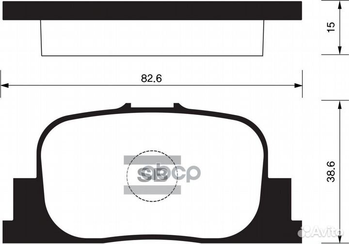 Колодки тормозные toyota camry V20 2.2-3.0 96-0