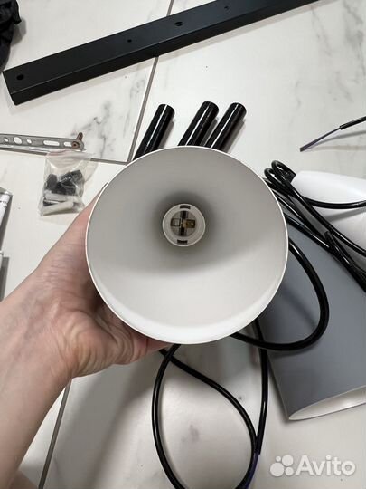 Светильник подвесной новый тройной