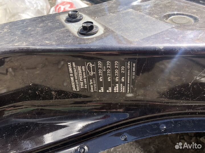 Порог кузовной Opel Astra J P10 2014 левый (б/у)