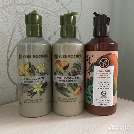 Гель для душа и молочко для тела ив роше