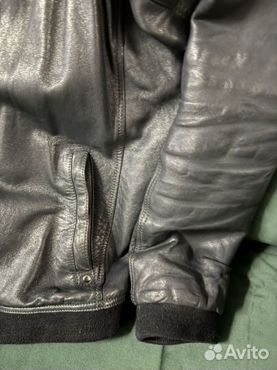 Кожаная куртка мужская 54 56