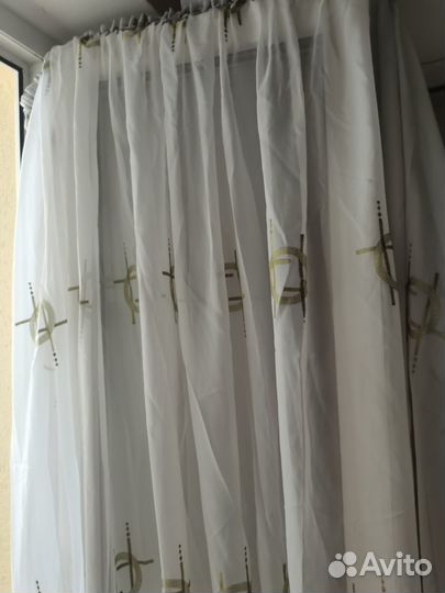 Тюль высота 2.4х 6м