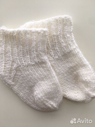 Шерстяные носки детские 1-2 года