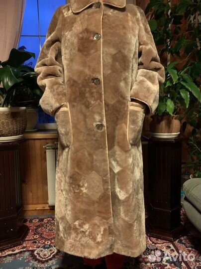 Меховое пальто 52 размер