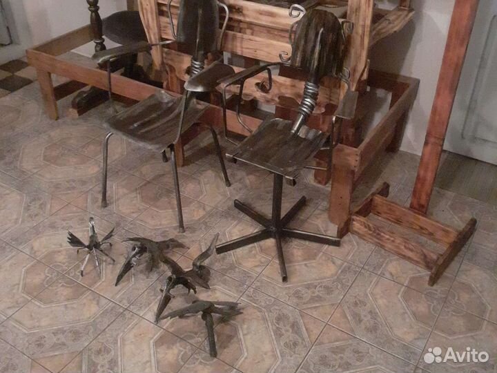 Птица мет.,пугало,для сада