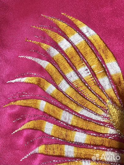 Новый шелковый халат Вьетнам двусторонний