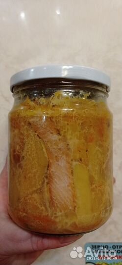 Консервы: картофель с мясом тушëные/ суп с мясом