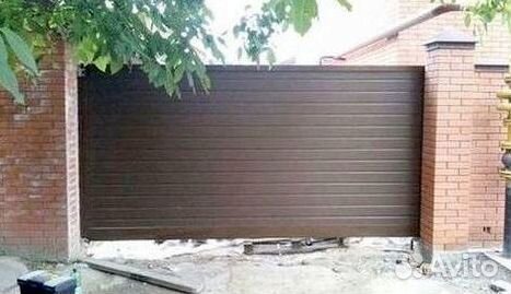 Ворота откатные с монтажом и фундаментом