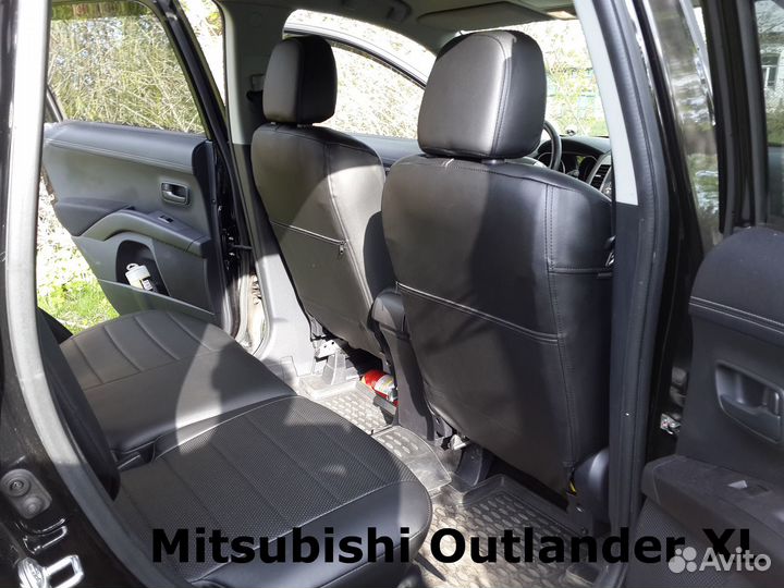 Чехлы Mitsubishi Outlander XL Экокожа Автопилот