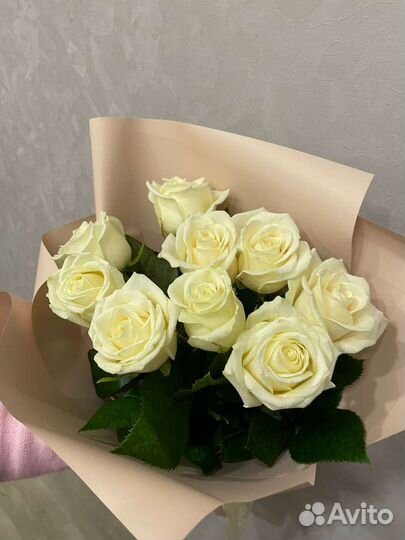 Букет цветов из белой розы, доставка